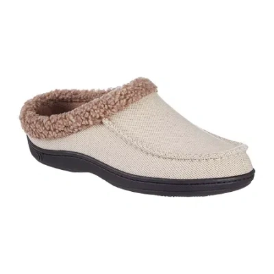 Isotoner Mens Moccasin Slippers In Gray