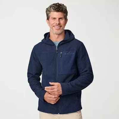 Free Country Mens Fleece Lightweight Jacket In Blue