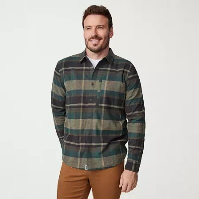 Free Country Mens Long Sleeve Regular Fit Flannel Shirt In Multi