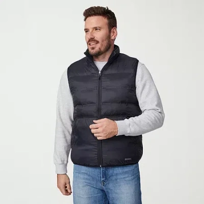 Free Country Mens High Neck Sleeveless Vest In Black