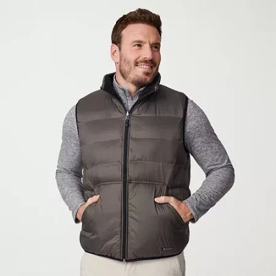 Free Country Mens High Neck Sleeveless Vest In Black