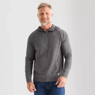 Sierra Pacific . Mens Long Sleeve Moisture Wicking Zipper Active Hoodie In Gray