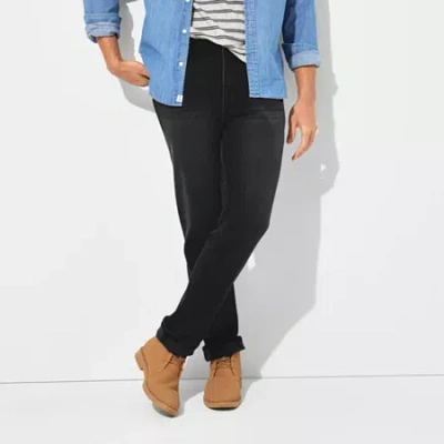 Mutual Weave Mens Stretch Fabric Slim Fit Jean In Black