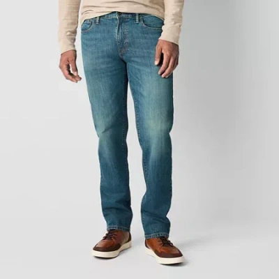 Mutual Weave Mens Straight Leg Relaxed Fit Jean In Blue