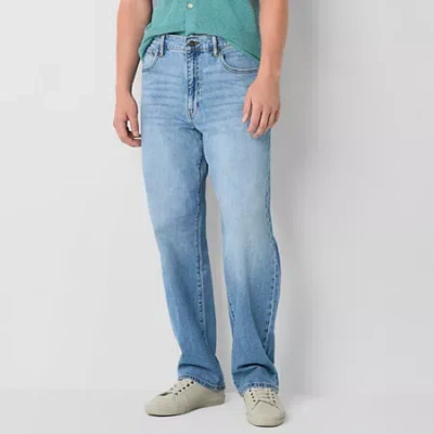 Mutual Weave Mens Loose Fit Jean In Animal Print