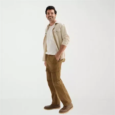 Mutual Weave Mens Cargo Pant In Brown