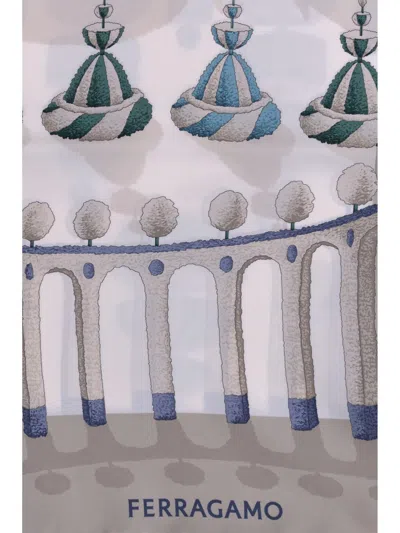 Ferragamo Women Silk Scarf In Multi