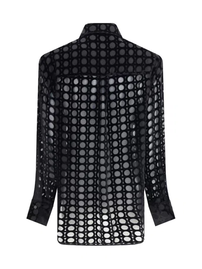 Ferragamo Black Shirts In Black