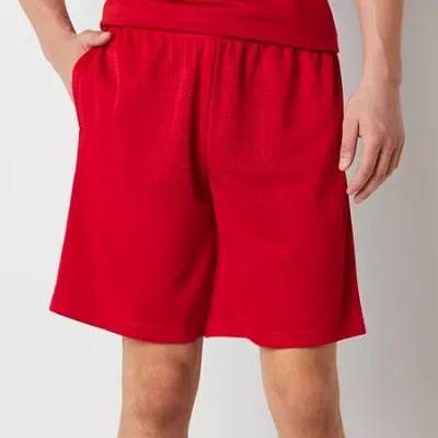 Xersion Mens Mid Rise 9" Basketball Short In Red