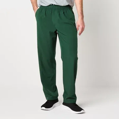 Xersion Woven Open Bottom Mens Regular Fit Workout Pant In Green