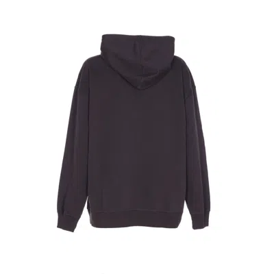 Ganni Women Puppy Oversized Logo Hoodie In Black