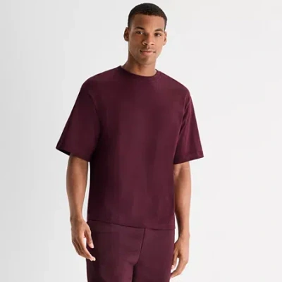 Xersion Oversized Mens Crew Neck Short Sleeve Active T-shirt In Red