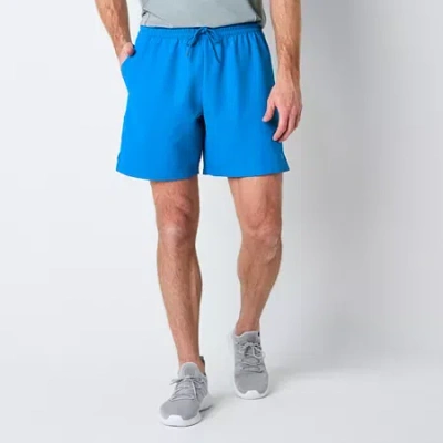 Xersion Mens 7" Workout Shorts In Blue