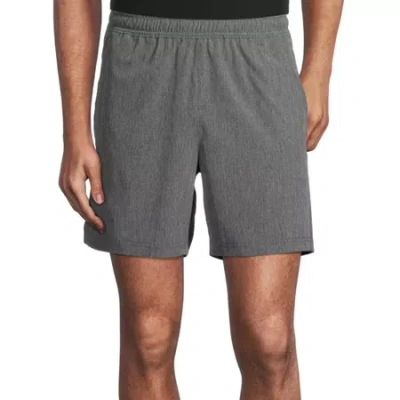 Xersion Run Mens 6" Moisture Wicking Quick Dry Workout Shorts In Gray