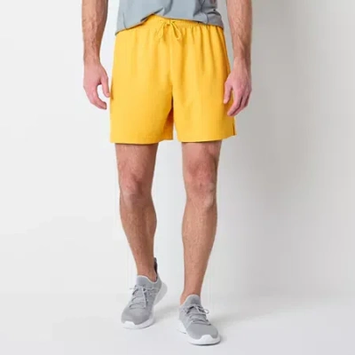 Xersion Mens 7" Workout Shorts In Yellow