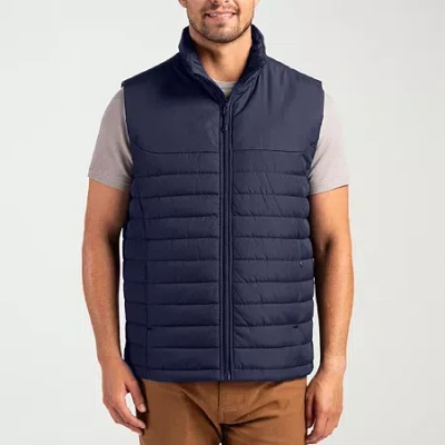 Clique Mens Water Resistant Heavyweight Puffer Vest In Blue