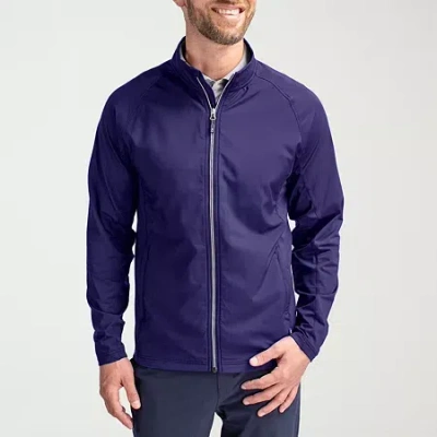 Cutter & Buck Mens Water Resistant Lightweight Softshell Jacket In Purple
