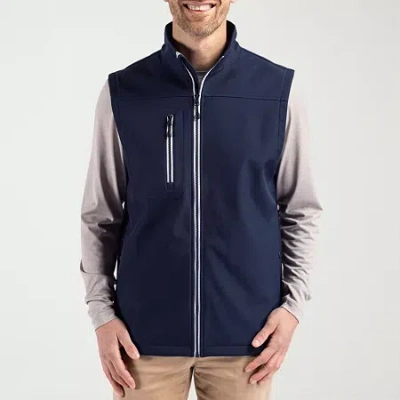 Clique Mens Water Resistant Lightweight Softshell Jacket In Blue