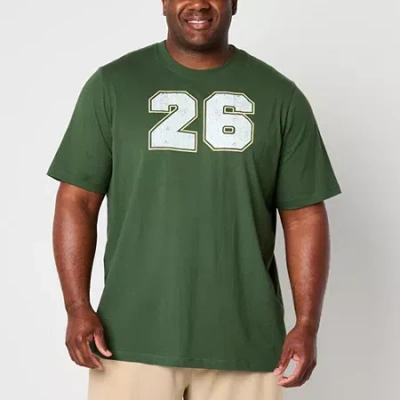 Xersion Mens Crew Neck Short Sleeve Regular Fit Big And Tall Graphic T-shirt In Green