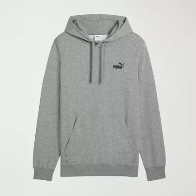 Puma Essential Mens Hooded Long Sleeve Big And Tall Sweatshirt In Gray