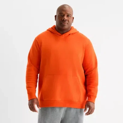 Xersion Quick Dry Cotton Blend Fleece Mens Long Sleeve Fleece Active Big And Tall Hoodie In Red