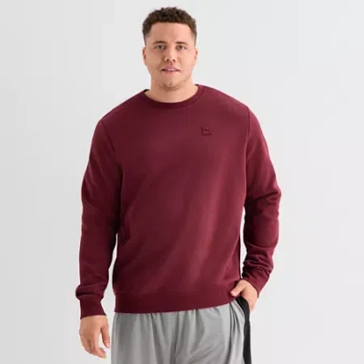 Puma Mens Crew Neck Long Sleeve Big And Tall Sweatshirt In Red
