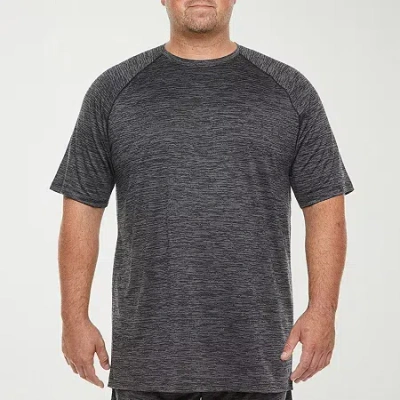 Xersion Everair Mens Crew Neck Short Sleeve Quick Dry Active Big And Tall T-shirt In Black