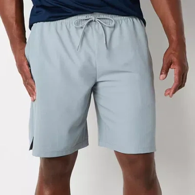 Xersion Mens 9" Big And Tall Workout Shorts In Gray