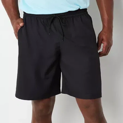 Xersion Mens 9" Big And Tall Workout Shorts In Black