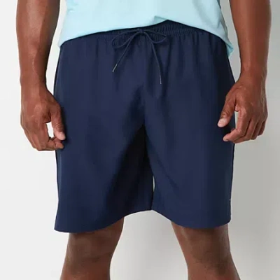 Xersion Mens 9" Big And Tall Workout Shorts In Blue