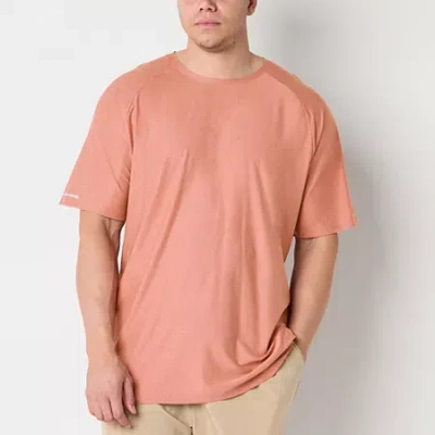 Xersion Activated Cooling Mens Crew Neck Short Sleeve Quick Dry Active Big And Tall T-shirt In Red