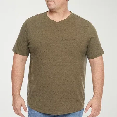 Mutual Weave Mens V Neck Short Sleeve Big And Tall T-shirt In Multi