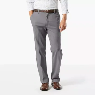Dockers Easy Khaki With Stretch Mens Classic Fit Big And Tall Flat Front Pant In Gray