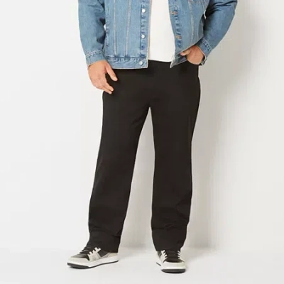 Arizona Advance Flex 360 Big And Tall Mens Straight Leg Relaxed Fit Jean In Black