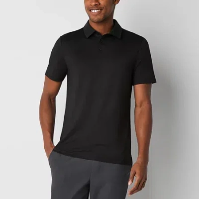 Stylus Mens Regular Fit Short Sleeve Supersoft Essential Polo Shirt In Black