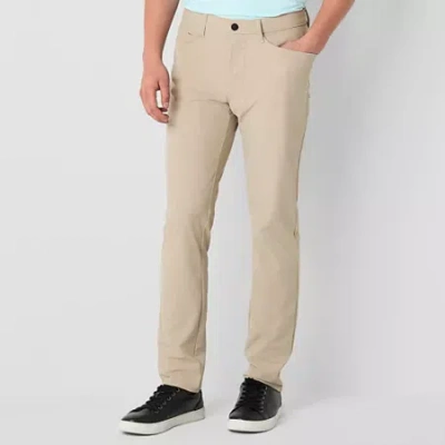 Stylus 5 Pocket Pant Mens Slim Fit Flat Front Pant In Sand