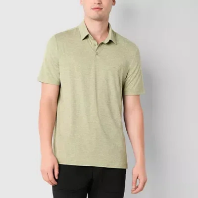 Stylus Super Soft Essential Mens Regular Fit Short Sleeve Polo Shirt In Green