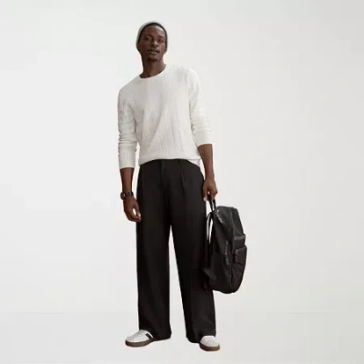 Stylus At Ease Wide Leg\n Mens Pleated Pant In Black