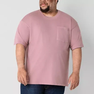 Arizona Mens Crew Neck Short Sleeve Big And Tall T-shirt In Multi