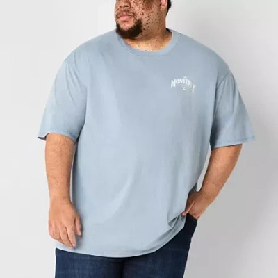 Arizona Mens Crew Neck Short Sleeve Regular Fit Big And Tall Graphic T-shirt In Multi