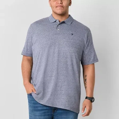 Arizona Big And Tall Mens Classic Fit Short Sleeve Polo Shirt In Multi