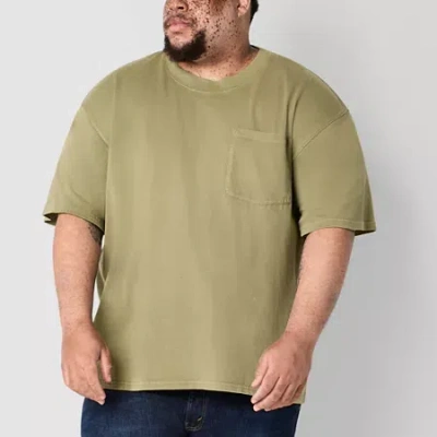 Arizona Mens Crew Neck Short Sleeve Big And Tall T-shirt In Multi