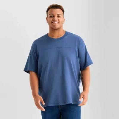 Arizona Mens Crew Neck Short Sleeve Relaxed Fit Big And Tall Graphic T-shirt In Multi