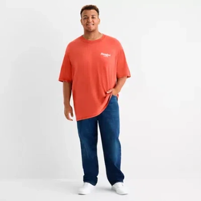 Arizona Mens Crew Neck Short Sleeve Relaxed Fit Big And Tall Graphic T-shirt In Animal Print