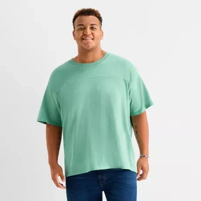 Arizona Mens Crew Neck Short Sleeve Relaxed Fit Big And Tall Graphic T-shirt In Multi