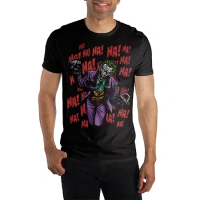 Novelty Joker Mens Crew Neck Short Sleeve Relaxed Fit Graphic T-shirt In Black