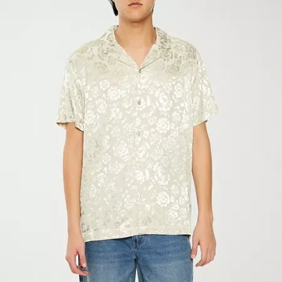 Forever 21 Mens Short Sleeve Button-down Shirt In Brown