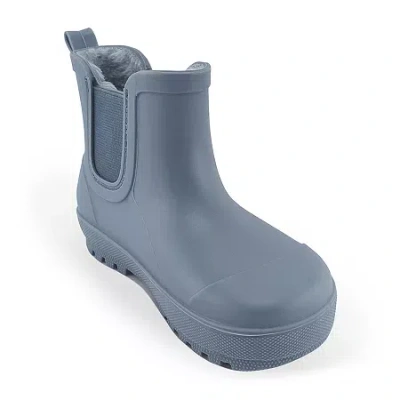 Bearpaw Toddler Chelsea Rain Boots With Faux-fur Lining In Gray