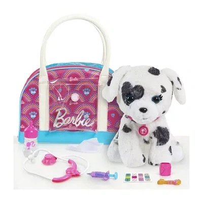 Barbie Hug & Kiss Pet Vet 9-pc.  Doll In Multi