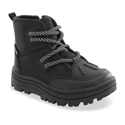 Carter's Toddler Boys Burma Flat Heel Winter Boots In Black